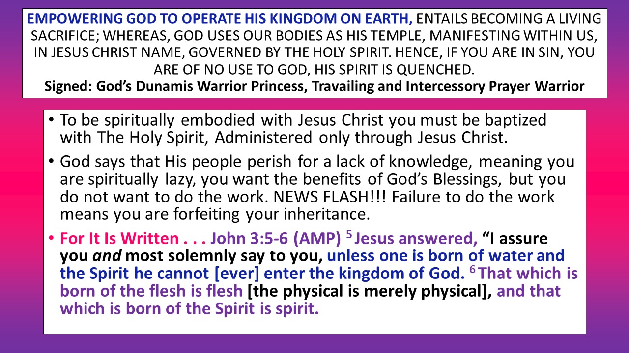 Empowering God By Becoming a L